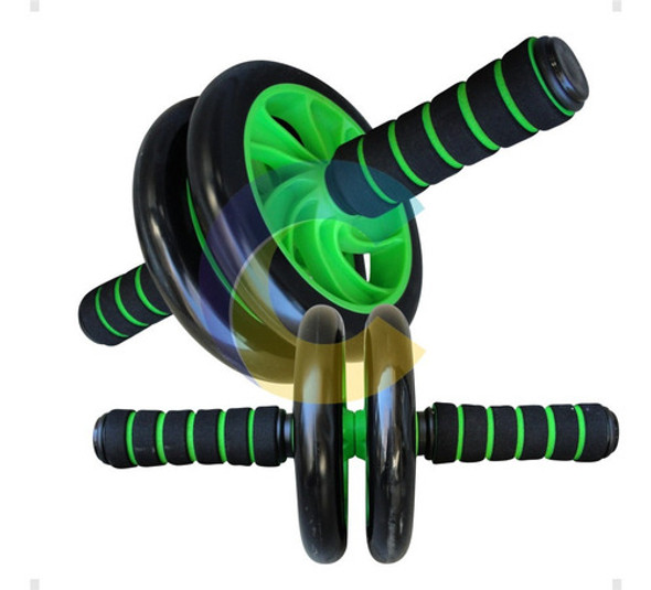 Rueda Doble Abdominales Importada Goma Gluteos Ejercitador P 1