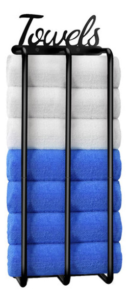 Ratches De Toallas Para Bano, Organizador De Bano De 3 Bares 0