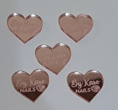 Dijes-tags-etiquetas- En Acrílico Espejo Personalizadas 2cm 0