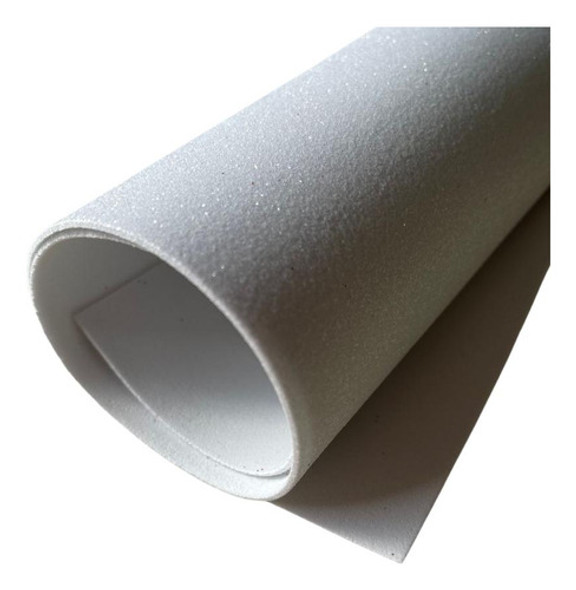 Eva Com Glitter 40x48 - 10 Folhas Branco 0