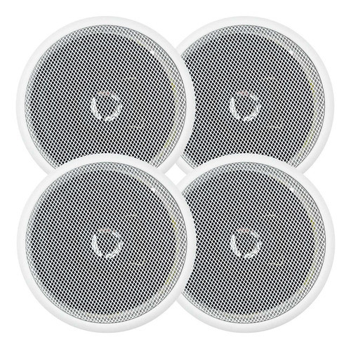 4 Caixas Arandela Som Ambiente Redonda 5 Pol 70w Coaxial 0