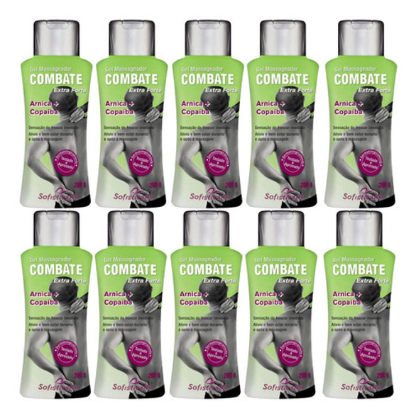 Kit 10 Gel Relaxante Corporal Dor Muscular Arnica Copaíba 0 Kit 10 Gel Relaxante Corporal Dor Muscular Arnica Copaíba 0