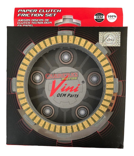 Disco Embrague Cg125/xtz/ybr/target Base Papel Vini 0