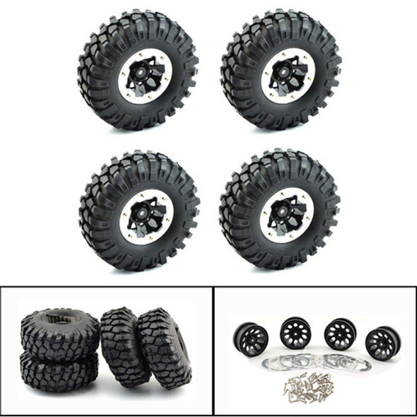 4pcs 1,9 '' Beadlocks Rueda Y Neumáticos 108 M M Para 1:10 A 0