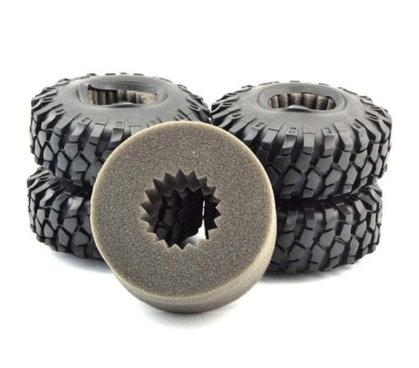 4pcs 1,9 '' Beadlocks Rueda Y Neumáticos 108 M M Para 1:10 A 1