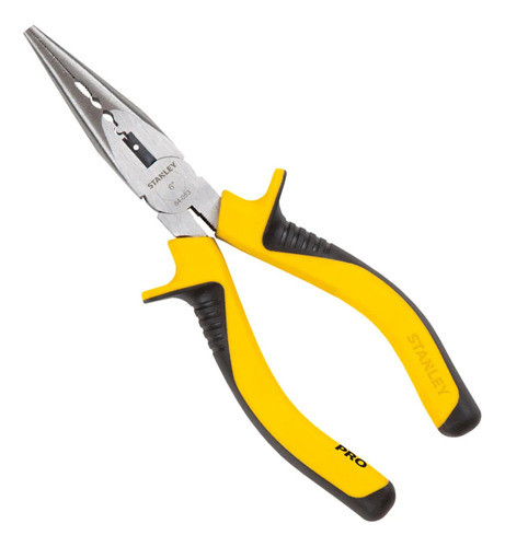 Pinza Punta Larga Con Superficie Pelacables Stanely 84-053 0