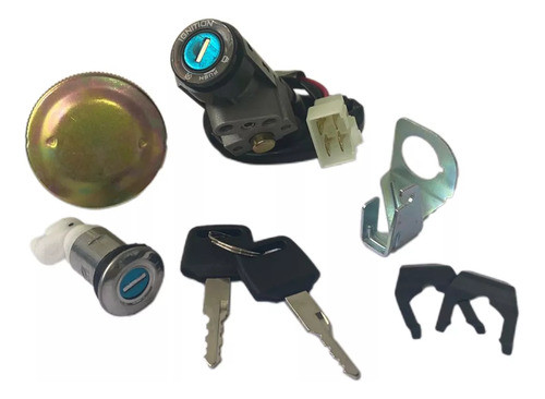 Kit Cerraduras + Tapa Tanque Llaves Moto Mondial Ld 110 H 1