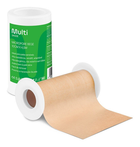 Micropore 10 X 4,5 Cm Bege Multi Saúde - Hc318 1