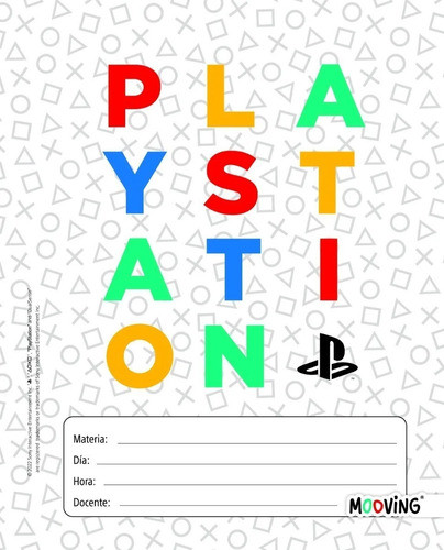 Separadores Play Station Nº3 Escolar Carpeta X 6 Mooving 0
