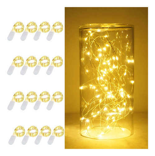 Lovenite - Juego De 16 Luces Led Con 30 Luces Led Estrellada 0