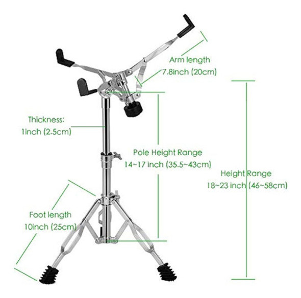 Tambor De Caja Luvay Con Soporte De Carga Soporte De Bastón 1