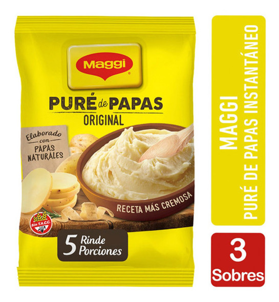 Pure De Papas Maggi Instantaneo 125g X 3 Unidades 0 Pure De Papas Maggi Instantaneo 125g X 3 Unidades 0