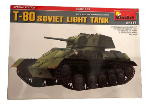 (d_t) Miniart T-80 Soviet Liht Tank 35117 1