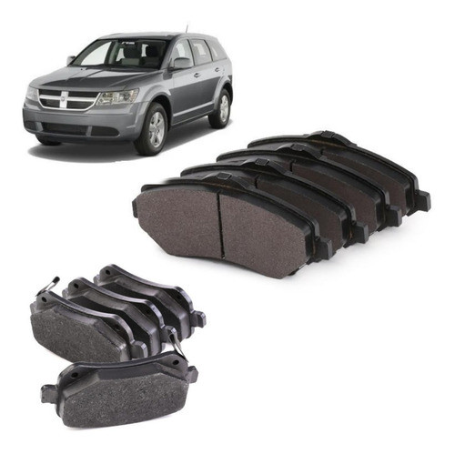 Kit Pastilla Freno Dodge Journey 2.0 2.4 2.7 Del./ Tras. 0