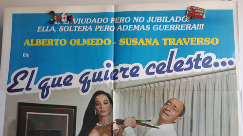 Afiche Susana Quiere Negro También Alberto Olmedo Traverso 1