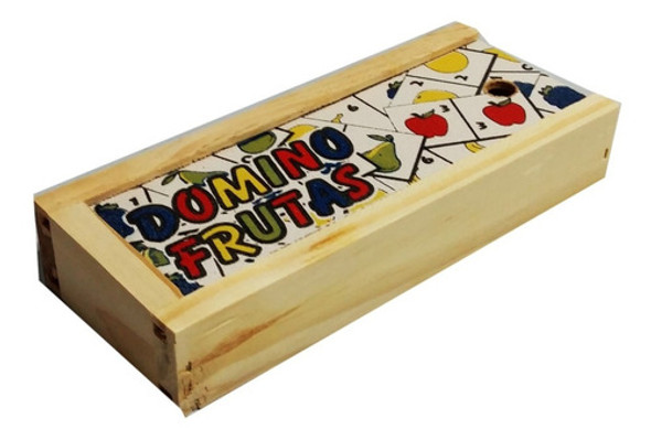 Juego Domino En Madera Para Chicos Frutas 1