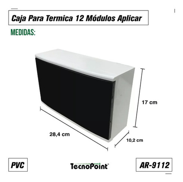 Caja Para Termicas Sobreponer 12 Polos 1