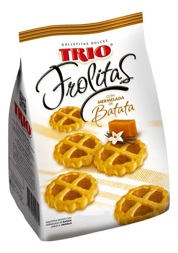 Galletitas Trio Frolitas Mermelada Batata Pack X12 Unidades 1