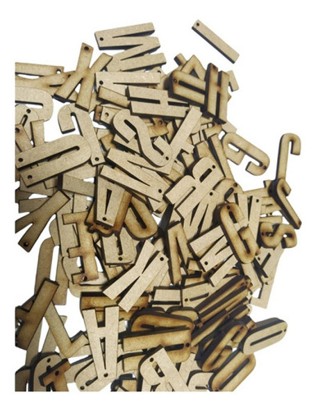 80 Letras Mdf Fibrofacil 4cm Perforacion Llavero Souvenirs 1