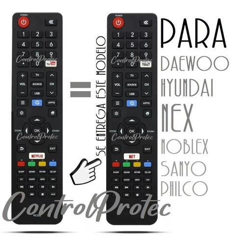 Control Remoto Para Philco Pld49us7c 4k Sanyo Lce49su8350 1