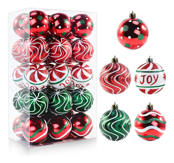 Adornos Navideños Arbol Colgante 30 Unidades Rojo Verde 0 Adornos Navideños Arbol Colgante 30 Unidades Rojo Verde 0