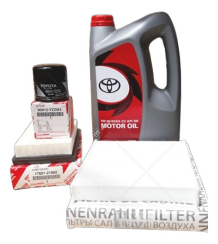 Kit Filtros Originales Corolla Hibrido Cross 2022 + 5w30 1