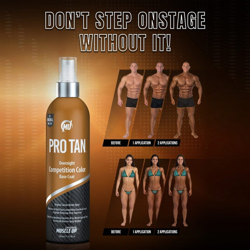 Combo Kit Pro Tan Overnight Bronceador Bolso Toalla Genetic 1