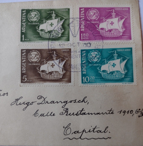 Sobre Conmemorativo Unión Postal De Las Américas 1