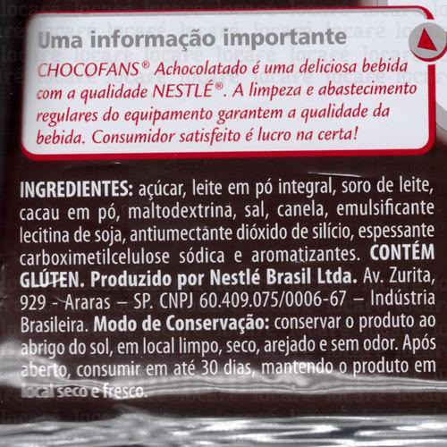 Achocolatado Vending Chocofans Instantaneo 1,3 Kg Nestlé 2un 1