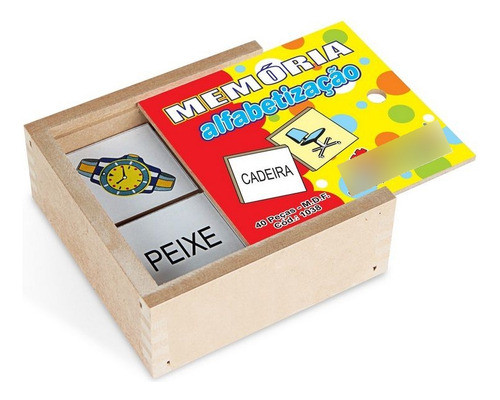 Brinquedo Infantil Varios Temas Memórias Mdf 40 Peças Carlu 1