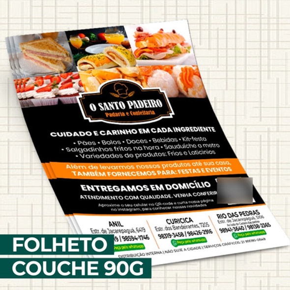 2500 Panfletos Flyer Folheto 90g 10x14 Cor Frente E Verso 1