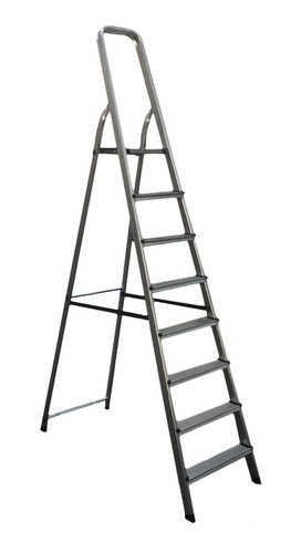 Escalera Familiar Aluminio 8 Esc 209x122x52.5 Kroser 0