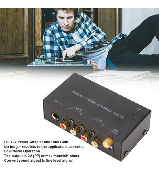 Gowenic Pp400 - Preamplificador De Tocadiscos Phono, Mini Au 1