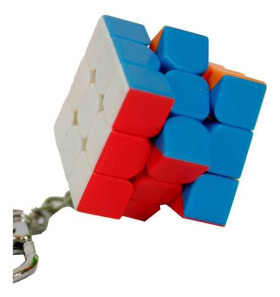 Cubo Magico 3x3  3x3x3 Moyu  Stickerless 3 Cm Llavero 1