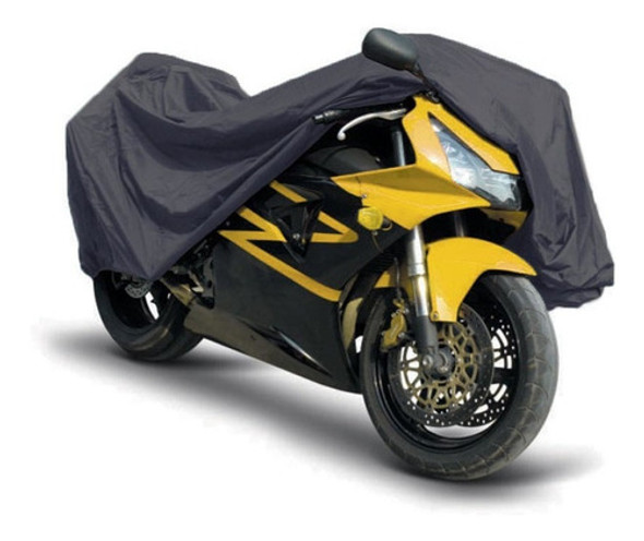Cubre Moto Extra Grande Impermeable Plata Xl 0