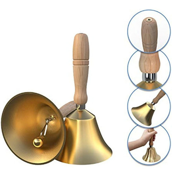 Campana De Mano - Campana De Llamada De Mano Con Mango De Ma 1 Campana De Mano - Campana De Llamada De Mano Con Mango De Ma 1