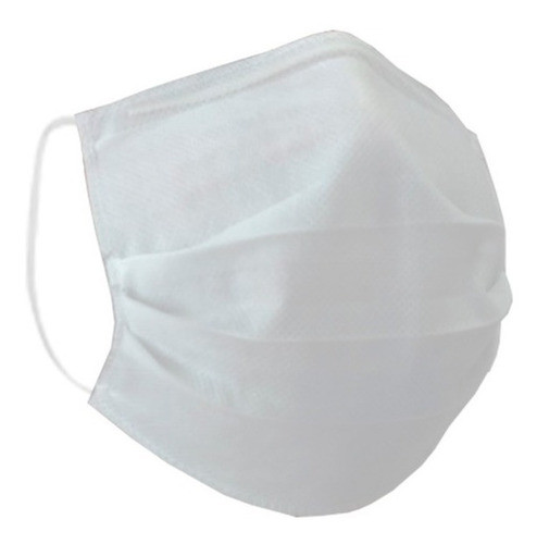 Kit 10 Máscaras Reutilizáveis Três Camadas Lavável Branca 0