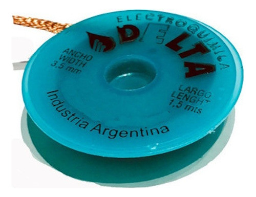 Malla Desoldante De Cobre 3.5mm X 1.5mts Delta 0