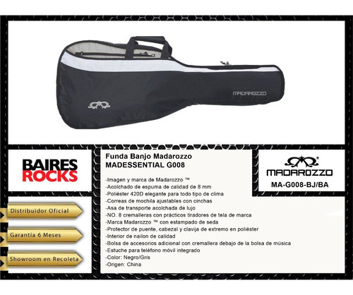Funda Banjo Madarozzo Madessential Ma-g008-bj/bg Cuo 1