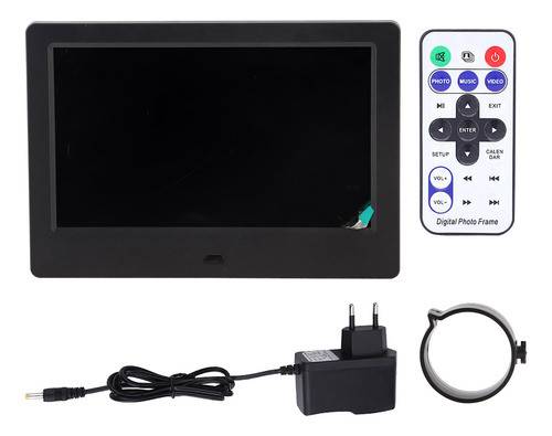 Despertador Digital Photo Frame De 7 Tela Hd Music Movie Pla 0