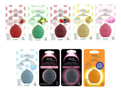 Dots Portector Bálsamo Labial X 9 Variedades - 3c 0