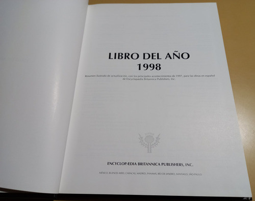 Libro Del Año 1998 - Enciclopedia Británica Publishers 1