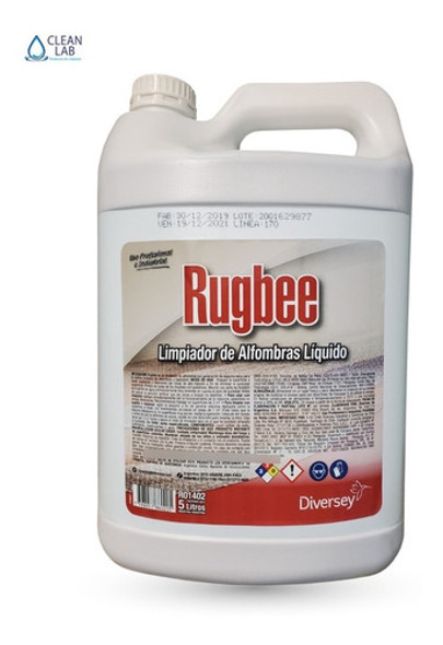 Rugbee Shampoo Para Limpieza De Alfombras Y Tapizados X 5 Lt 1