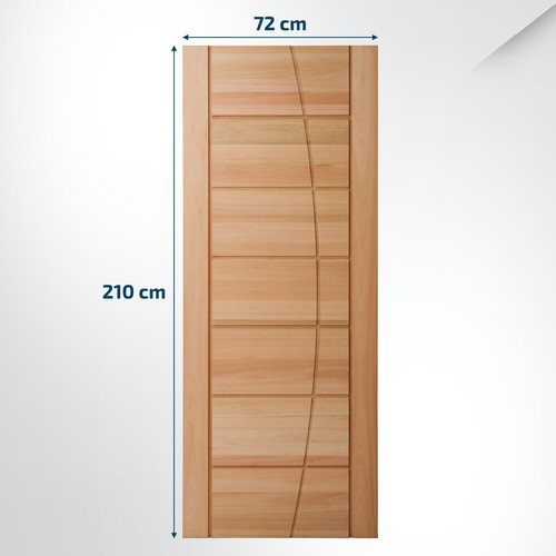 Folha De Porta Maciça 210x72cm Eucalipto Pm93 Seleta Wt 1