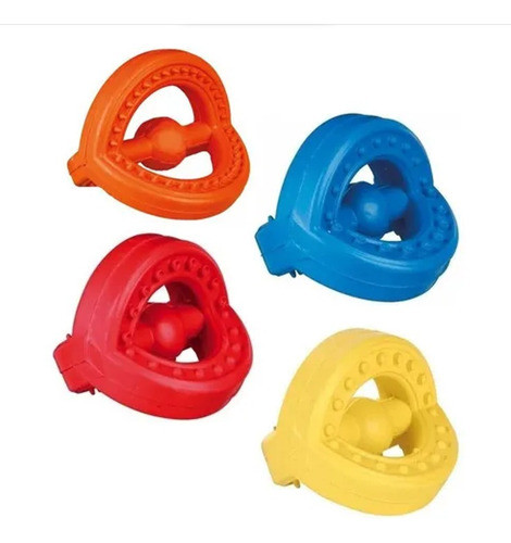 Juguete Presa Para Perros Caucho Natural 7 Cm Colores Varios 0