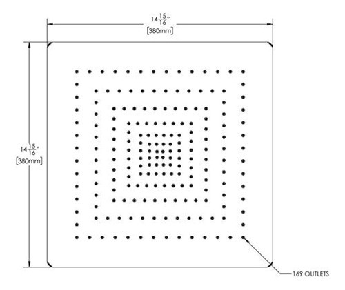 Speakman Cromo Pulido S-2764-e2 Lura 15in. Lluvia 2.0 Gpm 1