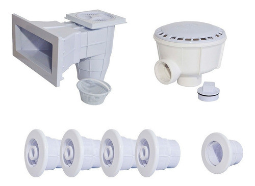 Kit P/pileta De Horm Skimmer Toma De Fondo Retorno Virola 0