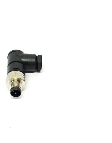 Conector M8 3 Pinos Macho Curvo 90º Para Montar Sensor 0