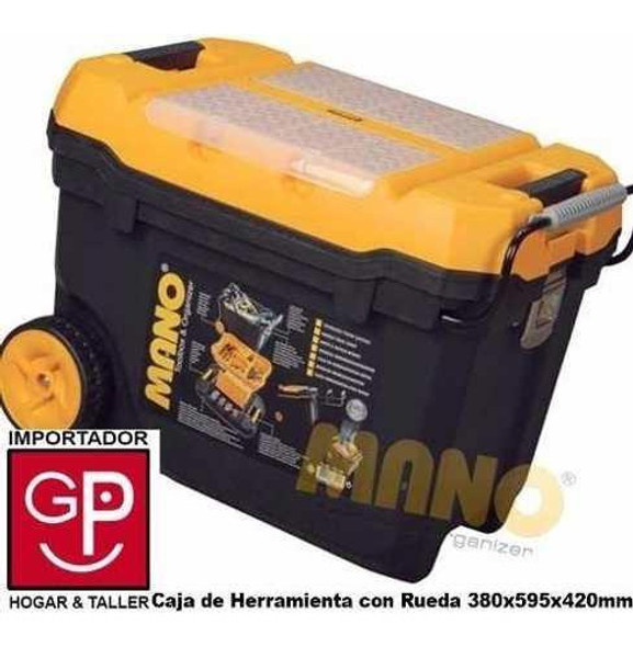 Caja De Herramientas Con Rueda Y Organizador 24´´ Mano Tk-28 0