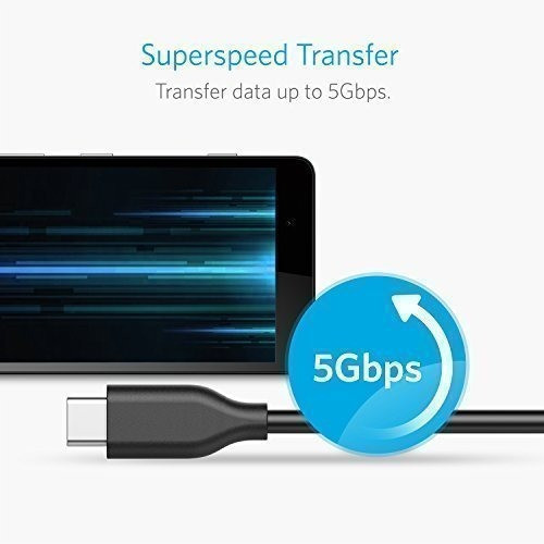 Cable Anker Powerline Usb C A Usb 3.0, 2 Uds. 6 Ft C/56k Ohm 1